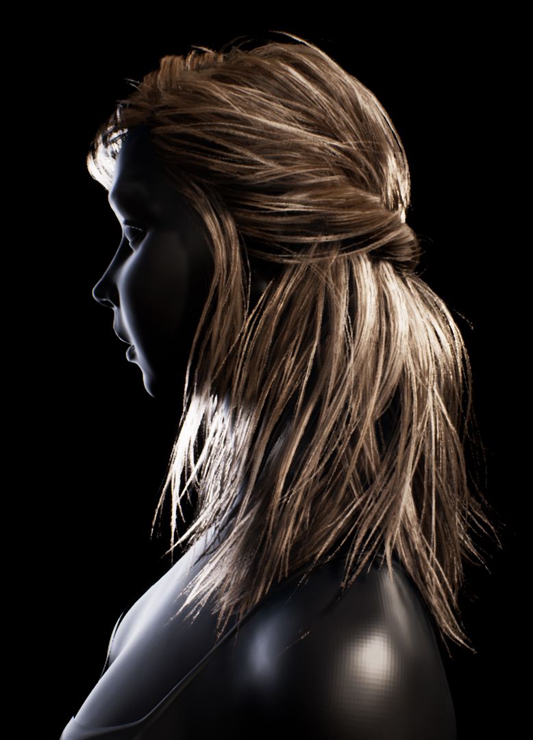 Realtime Game Ready Hair