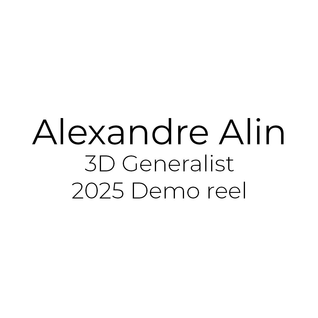 3D Generalist 2025 Demo Reel