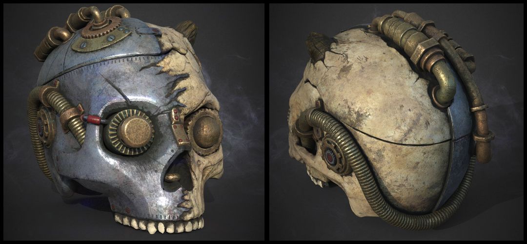 Skull trinket box