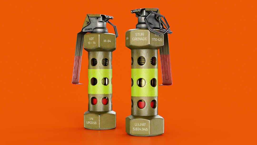 M84 - Flash Grenade - Texturing Project