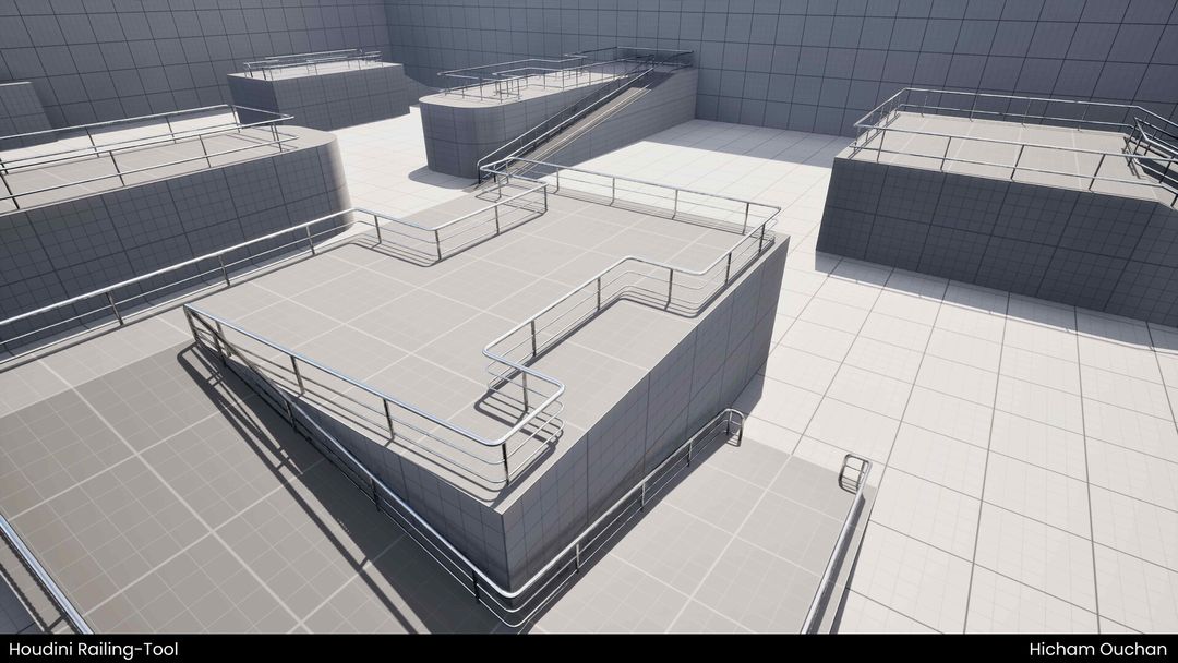 Houdini Railing Tool