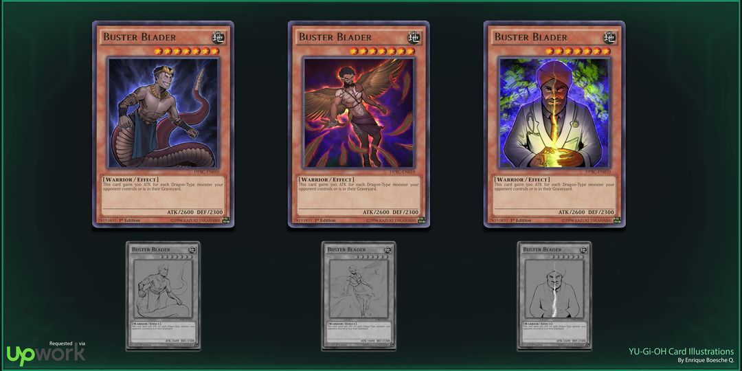YU-GI-OH card illustration commissions