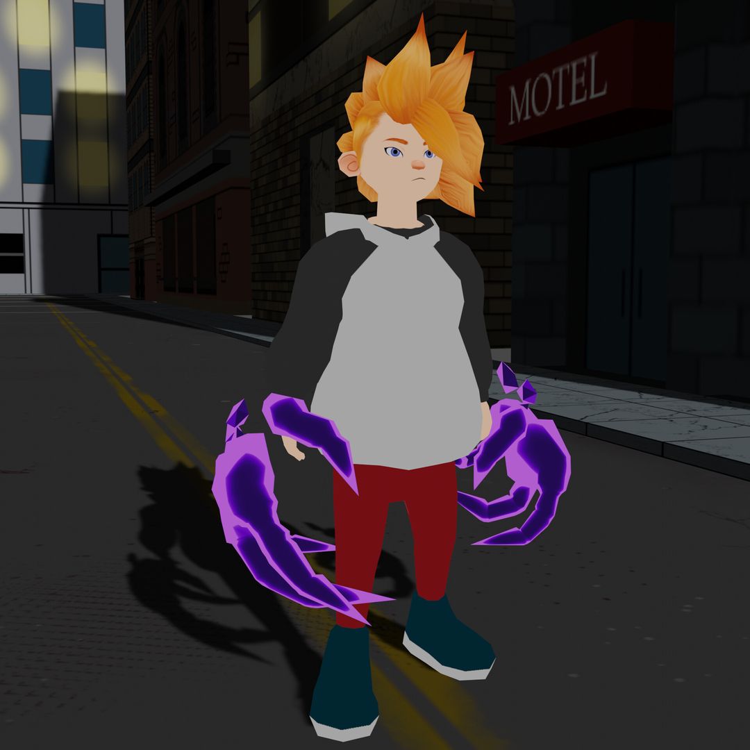 Claw Kid - LowPoly 3D Character