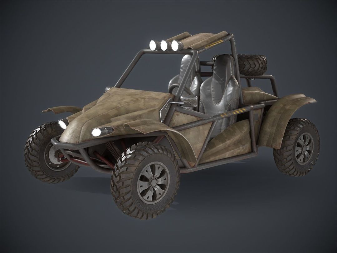 Sand Buggy Vehicle for Game