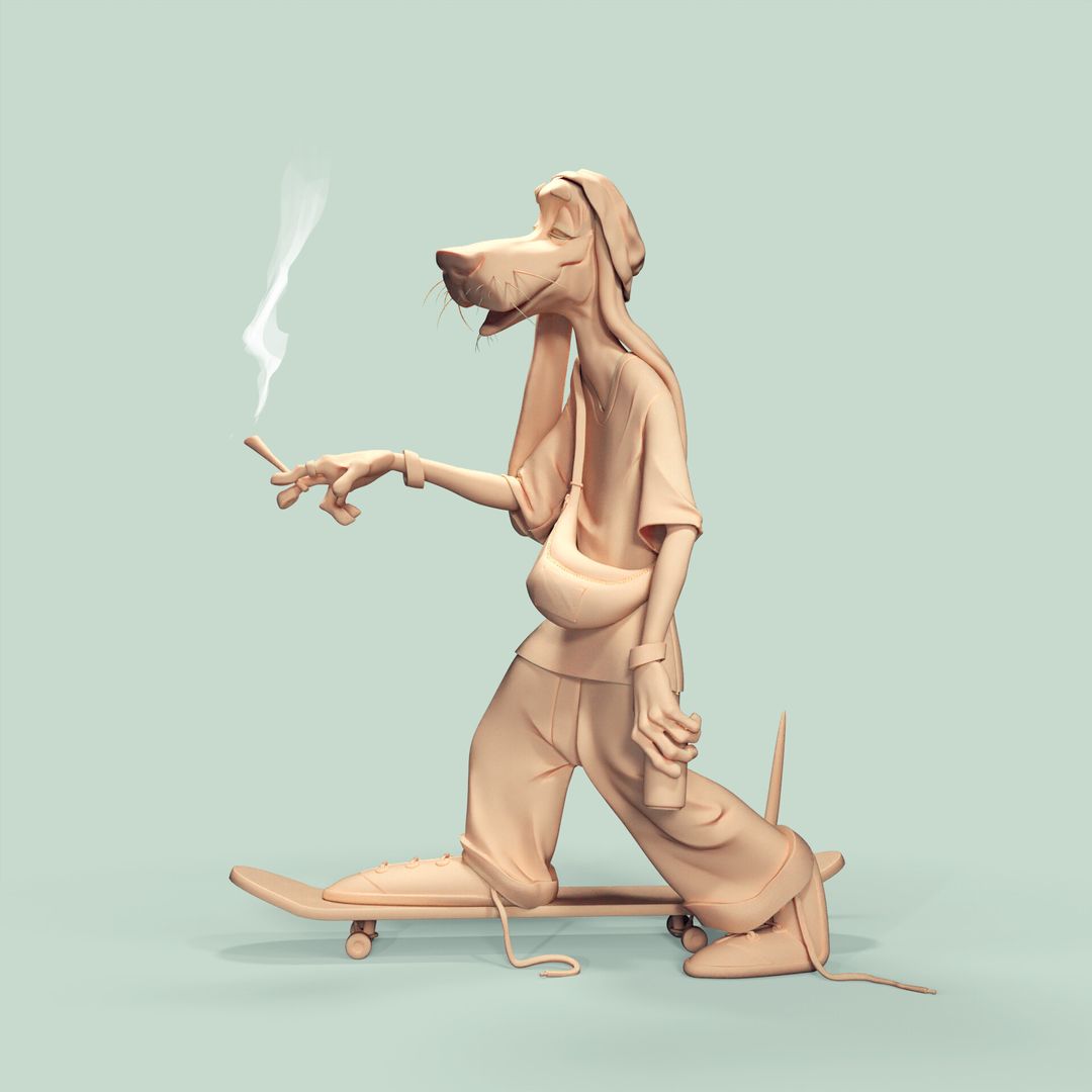 Skater Dog by Sadia H.