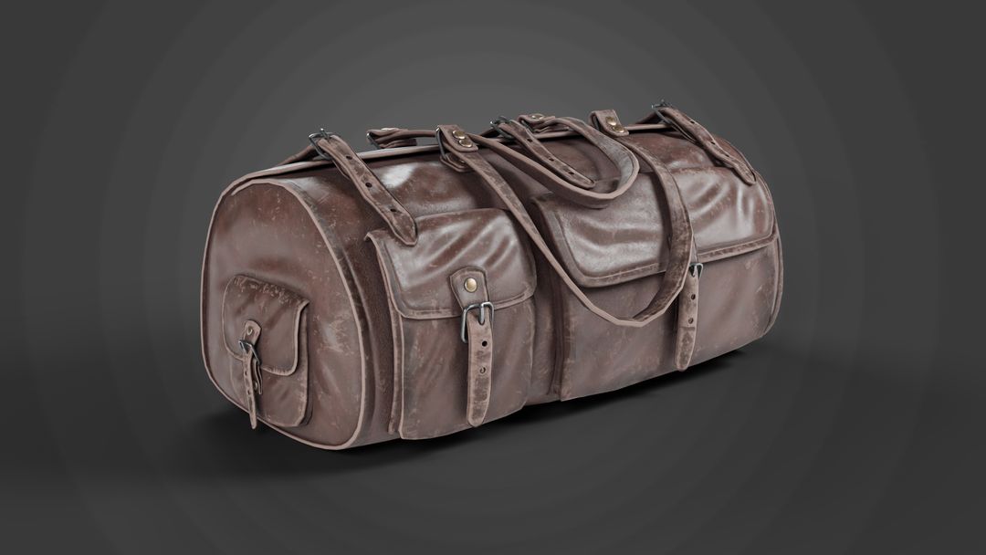 Leather Duffle Bag by reza h.