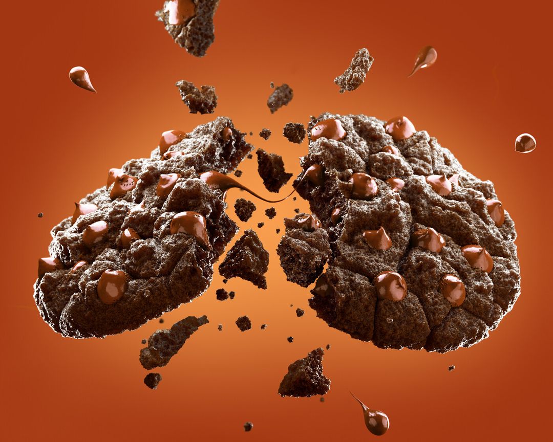 3D chocolate chip cookie