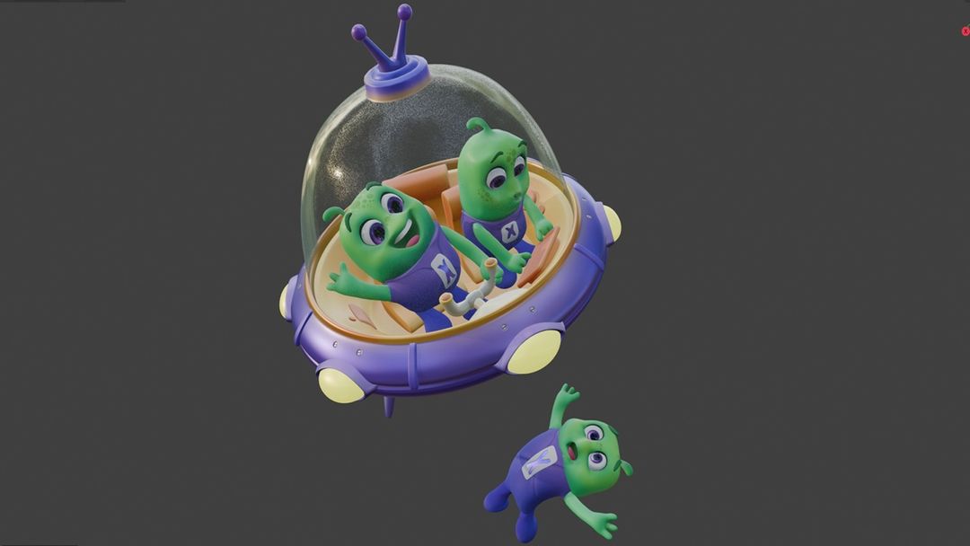 Alien Minion Characters Rigging In Blender