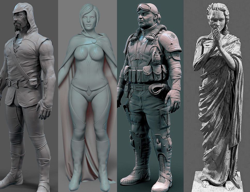 Hi-res Character Arts ( Zbrush)