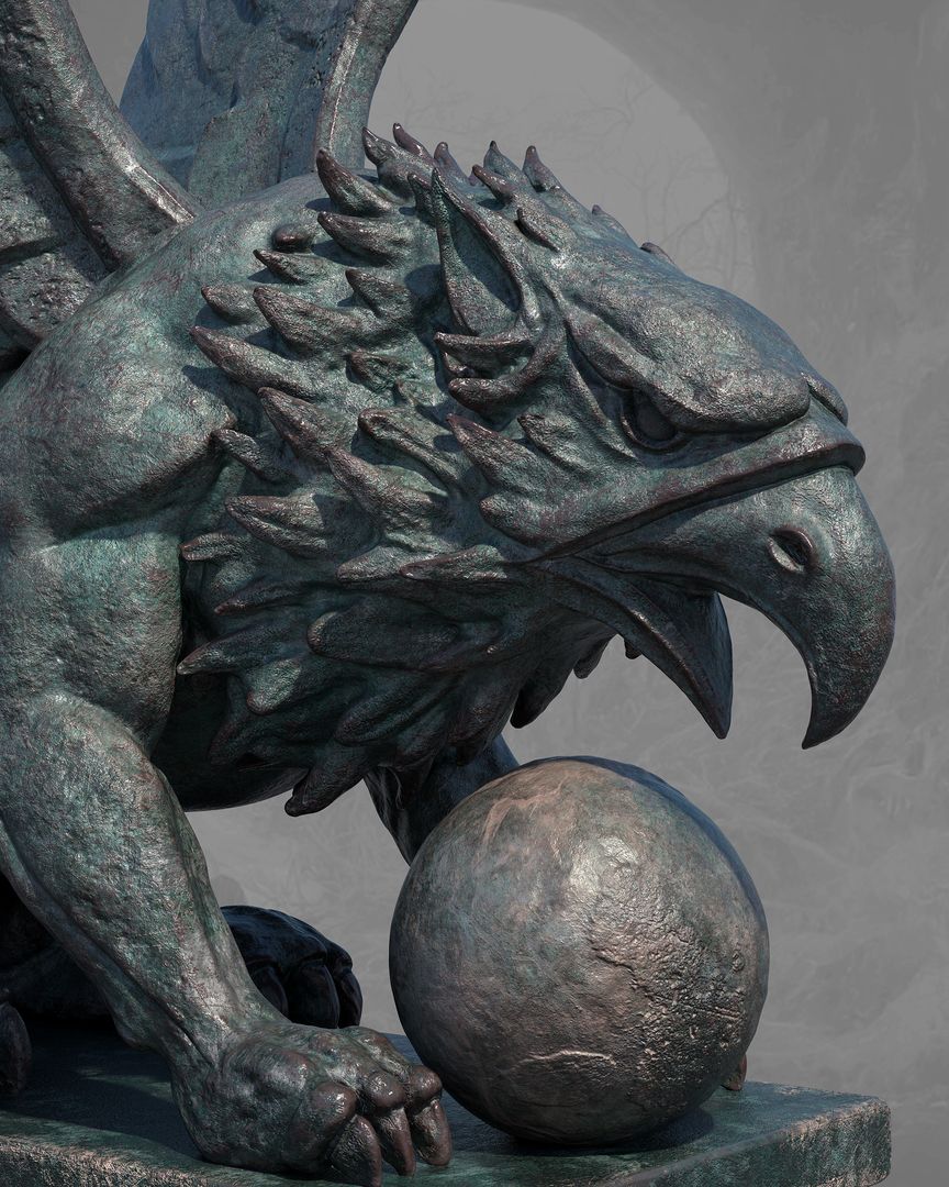 Griffin Statue