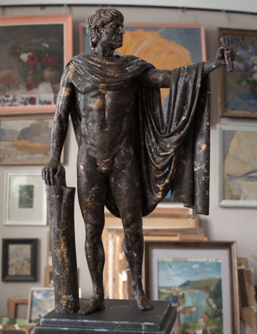 Hero statue LookDev