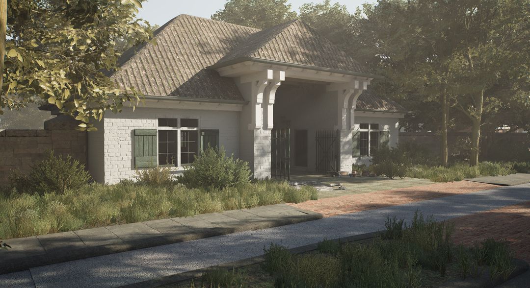 Cemetery Gate House for The Left Behind Game by Milan G.