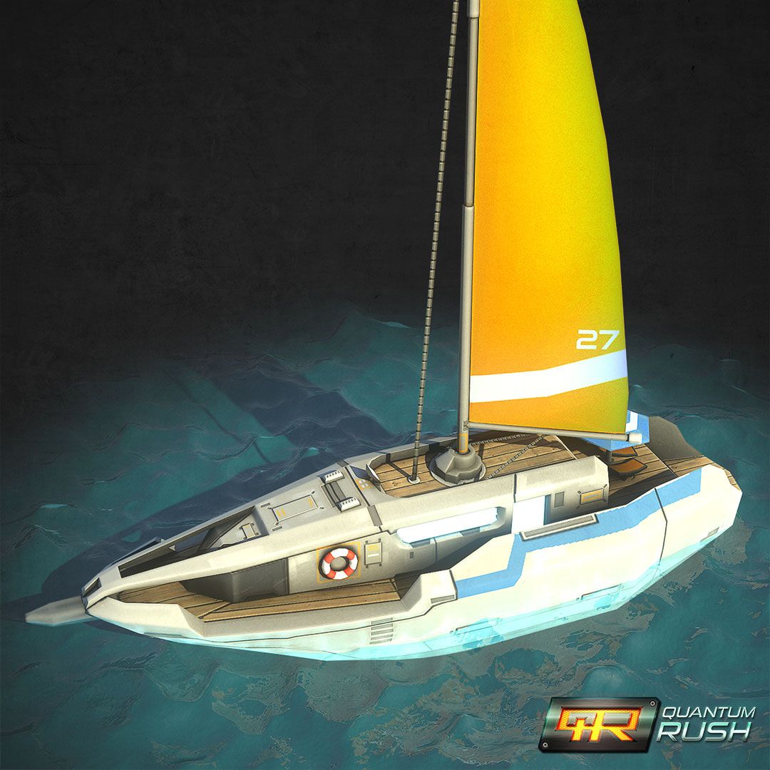 Quantum Rush - Stylized Sailing Boat