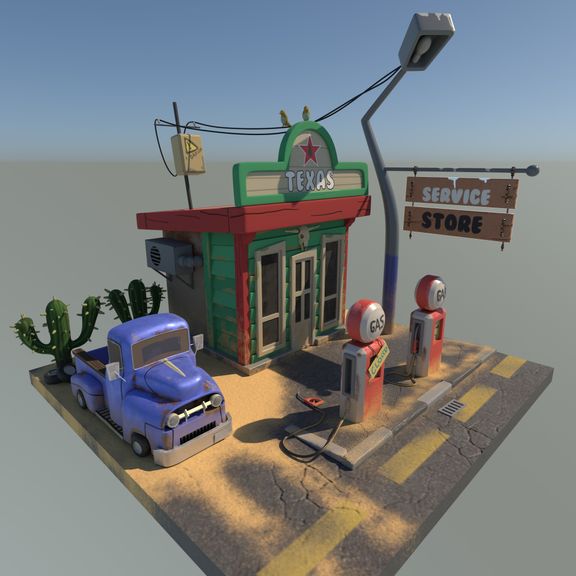 Texas Service Station