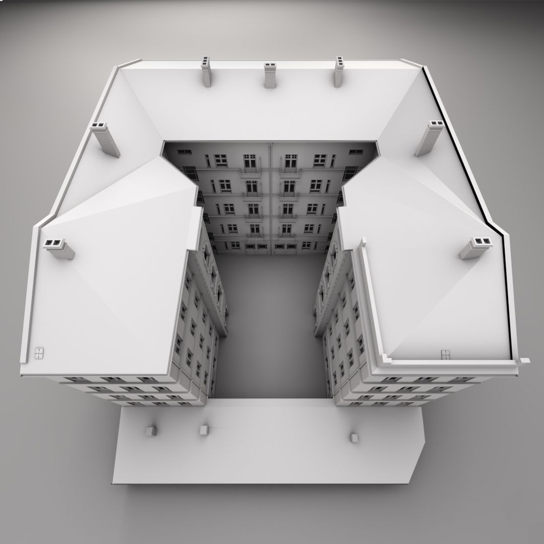 3d Print : Residential building Trebbiner Strasse 12-13