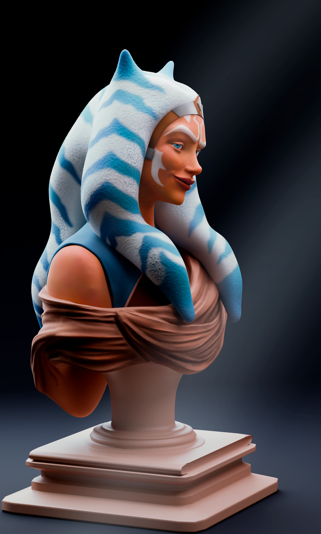 Ahsoka Tano Fanart Printable Bust