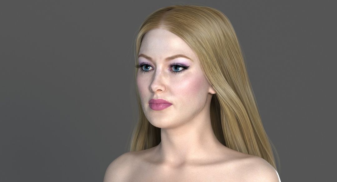 Barbie Realistic Female 3D Character