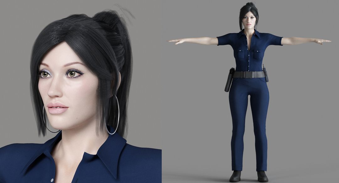 Officer Roberts, character made for Taste of seduction pc game