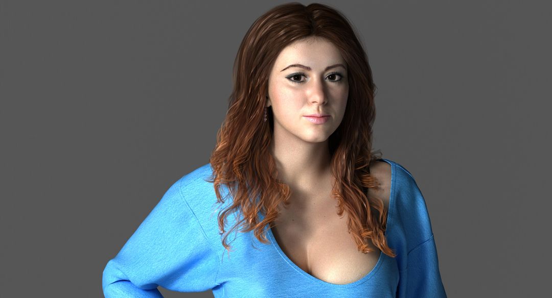 Maria Realistic Woman Rigged Character