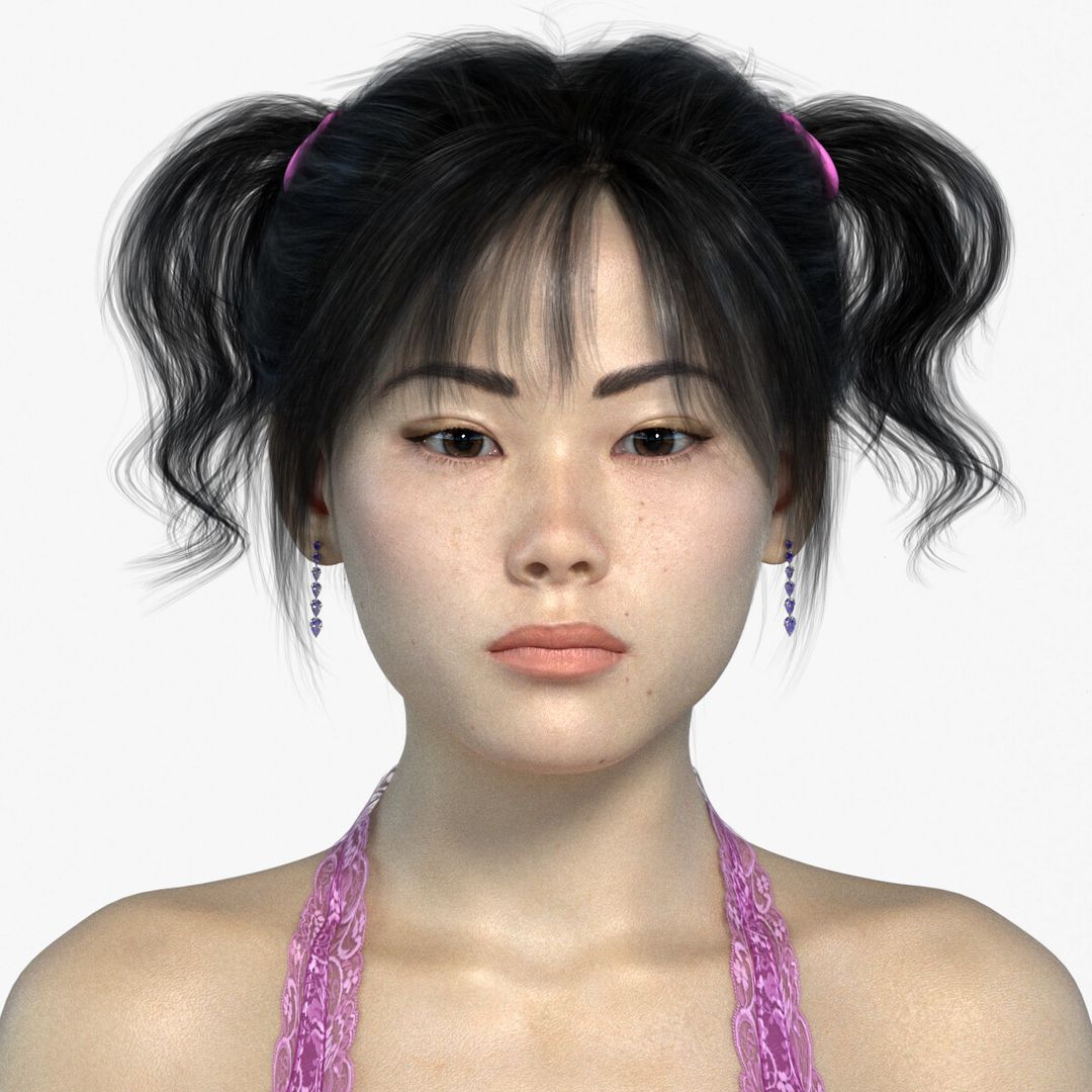 Yoona Realistic Asian Young Woman Character