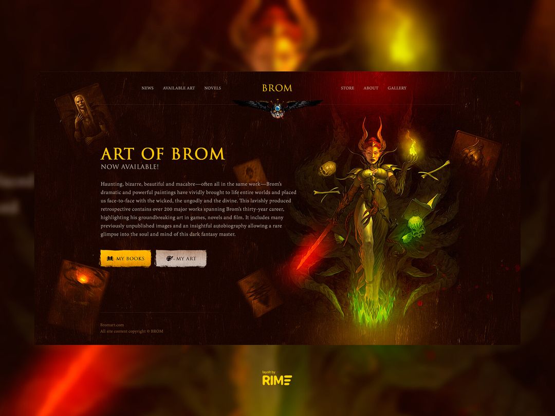 BromArt Website Concept