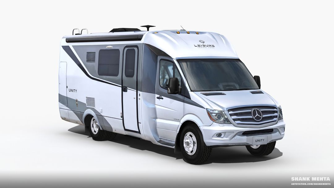 Real-time Leisure Van Unity 2016 MB Model