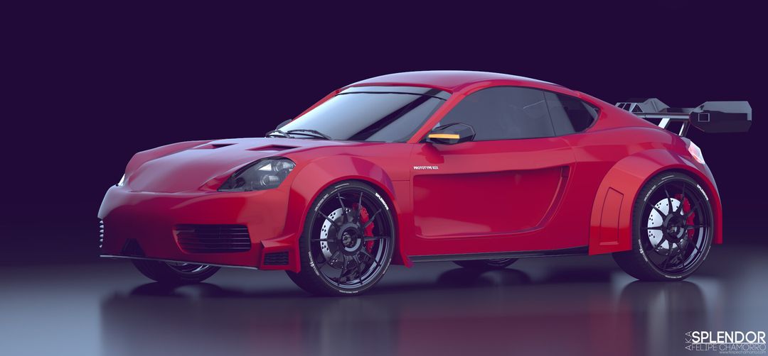 Prototype Six Wide Body Red Stylish
