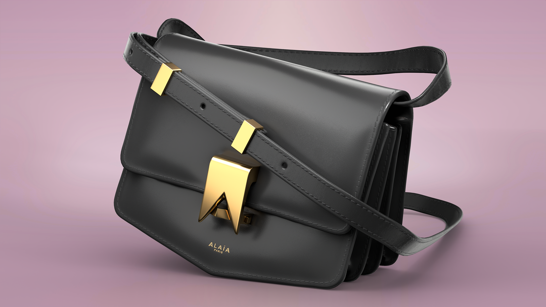 Photorealistic 3D Digital Twin of Alaïa Small Paper Bag for E-Commerce
