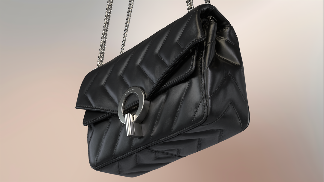 Photorealistic 3D Digital Twin of Sandro Yza Bag for E-Commerce