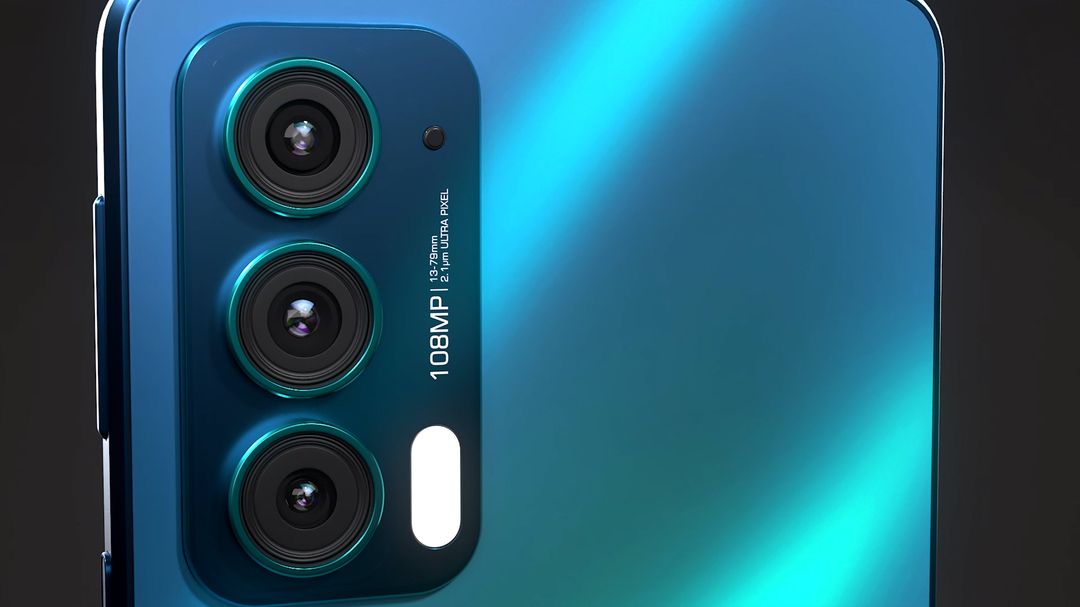Photorealistic 3D Digital Twin of Motorola Edge 20 (Berlin ROW, Frosted Onyx)