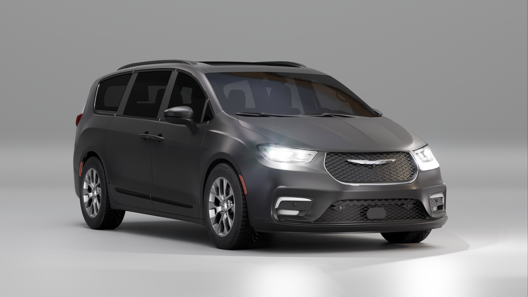 Photorealistic 3D Digital Twin of a Chrysler Minivan for AI Driving Simulation