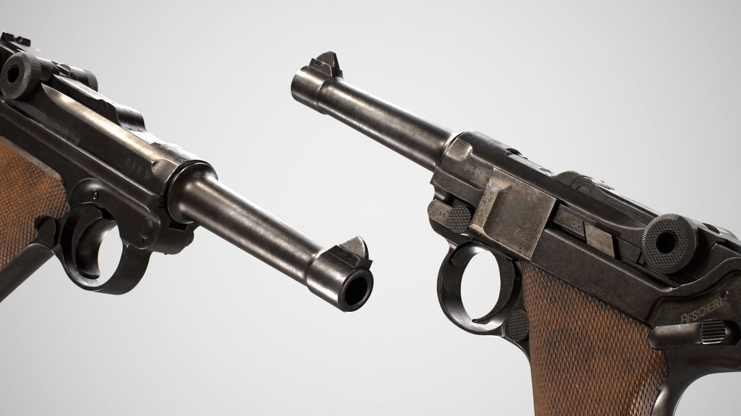 Photorealistic 3D Digital Twin and Educational Animation of a Parabellum Pistol
