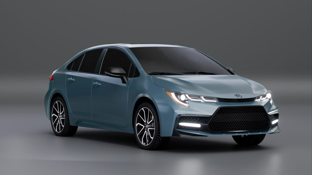 Photorealistic 3D Digital Twin of a Toyota Sedan for AI Driving Simulation