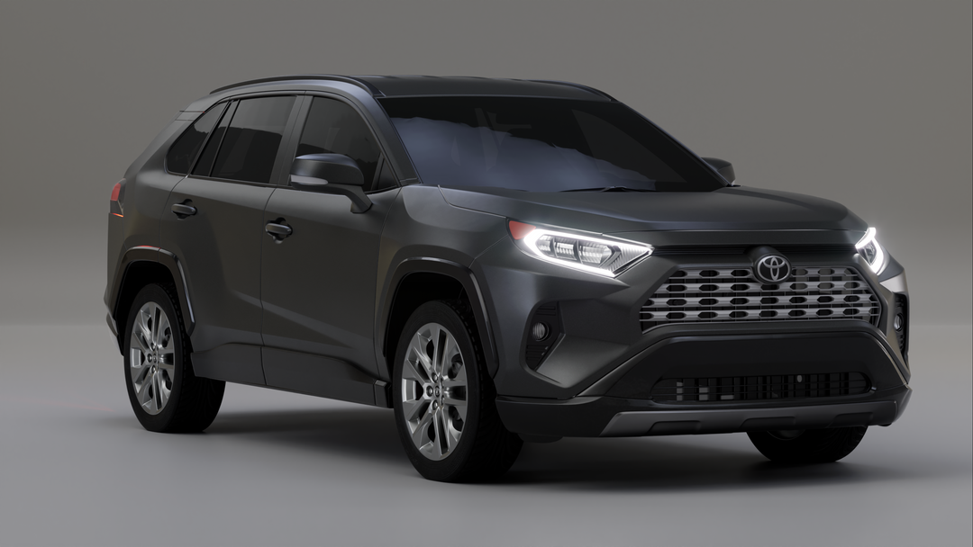 Photorealistic 3D Digital Twin of a Toyota Compact SUV for AI Driving Simulation