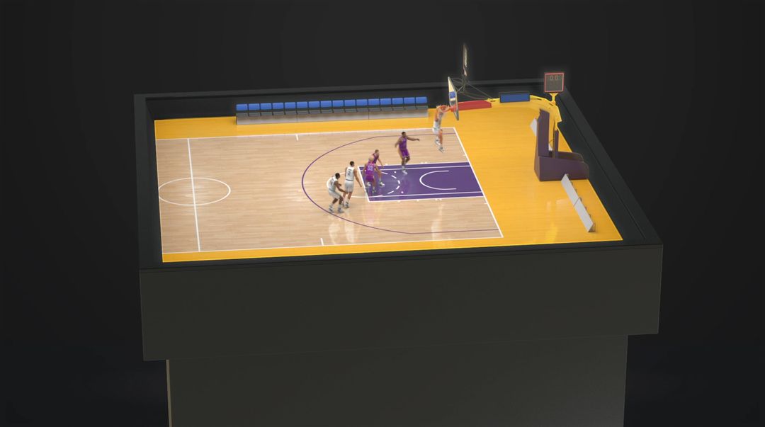 Holographic Table Basketball Game – Product Showcase Animation