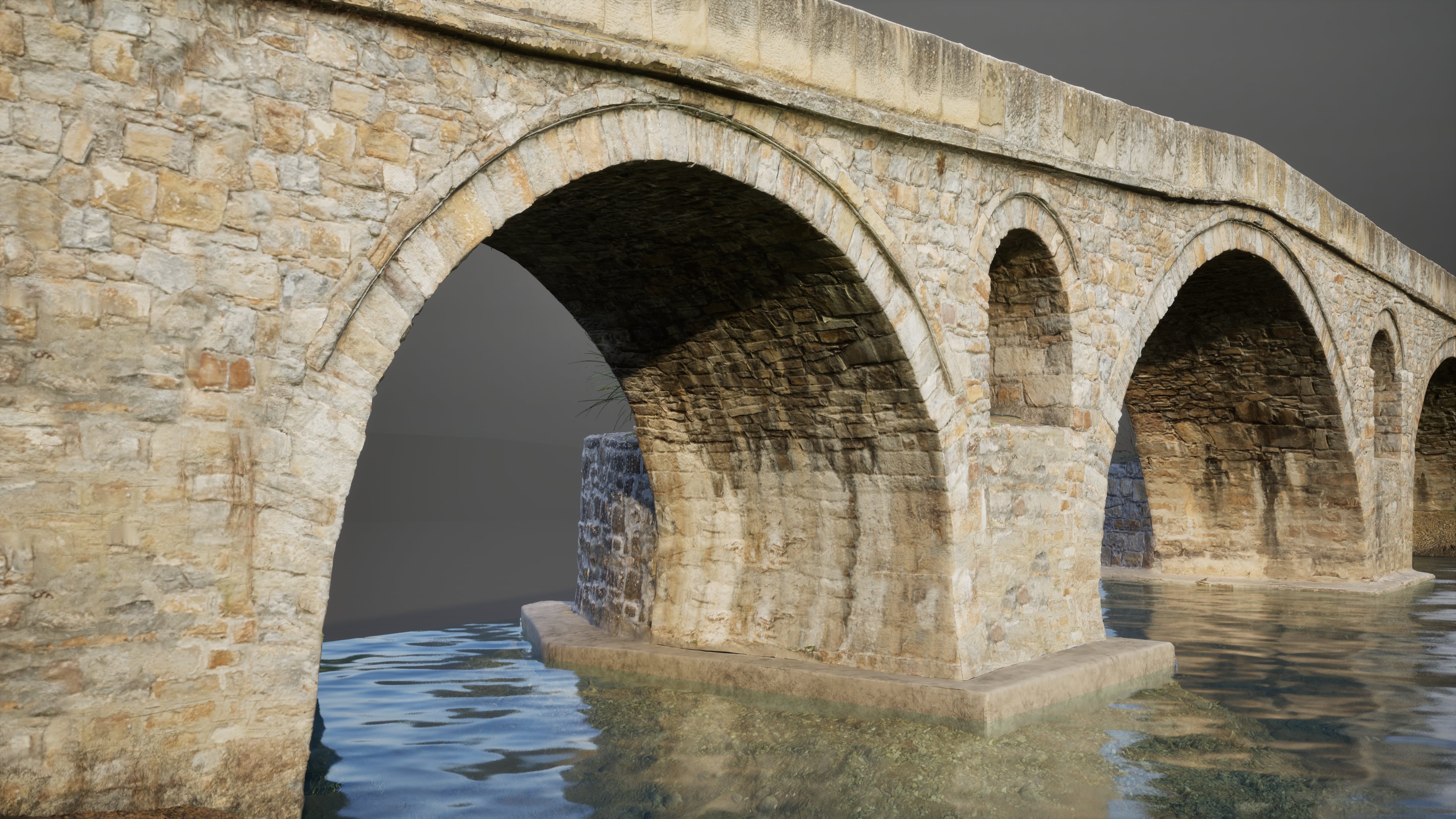 Educational Animation, 3D Reconstruction, and Physical Diorama of a Historic Bridge
