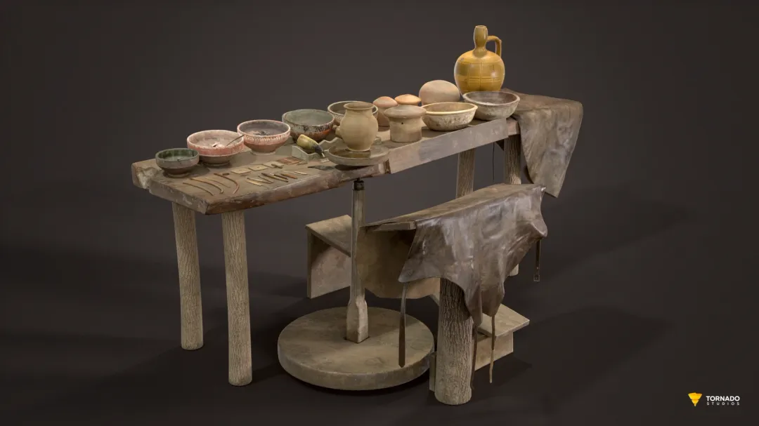 Digital Doubles of the Street of Crafts Workbenches & Tools in Troyan