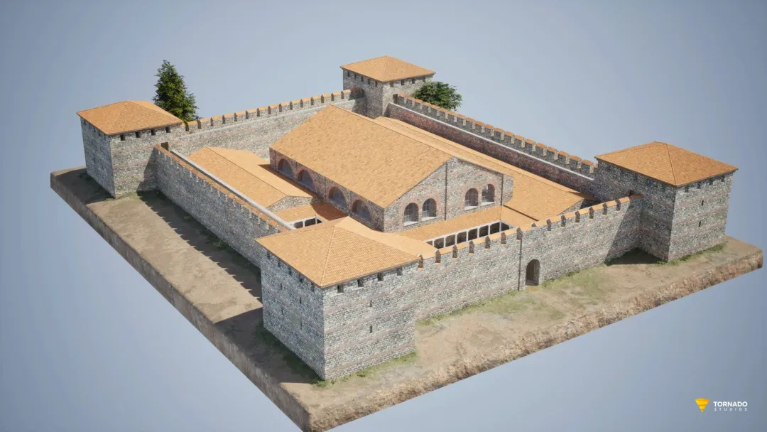3D Reconstruction, Educational Animation, and VR Experience of the Roman Baths at Aquae Calidae