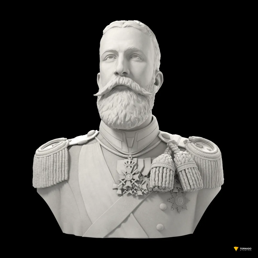 3D Digital Sculpting and 3D Print of the Alexander Battenberg Bust