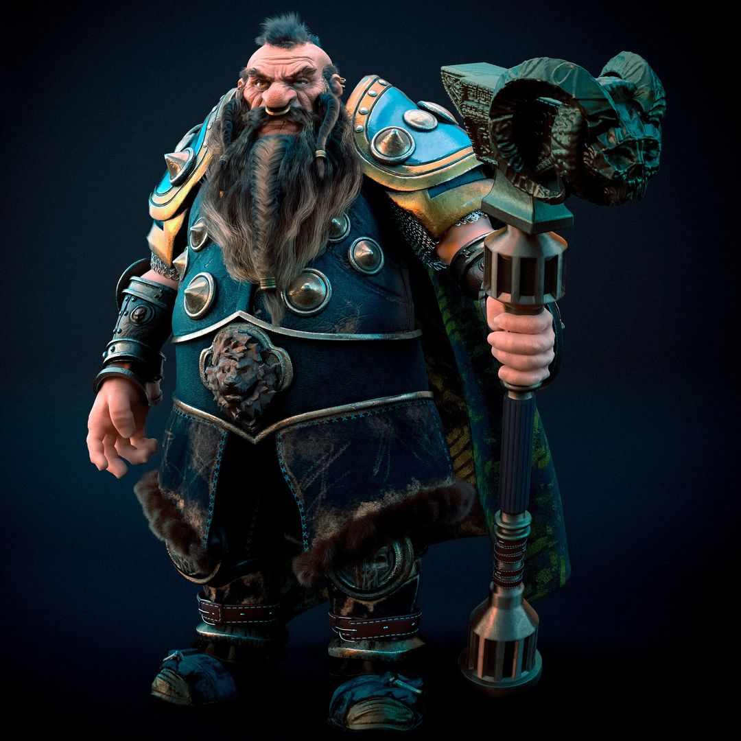 Warrior Dwarf - Unhide School live project