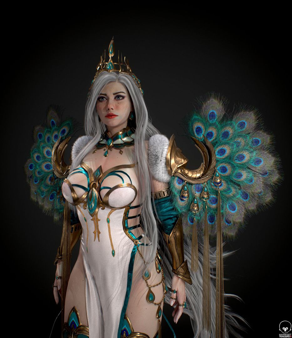 Peacock Girl by Nadejde C.