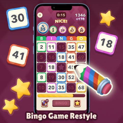 Bingo Game App UI\UX Design by Fahriye Simge A.