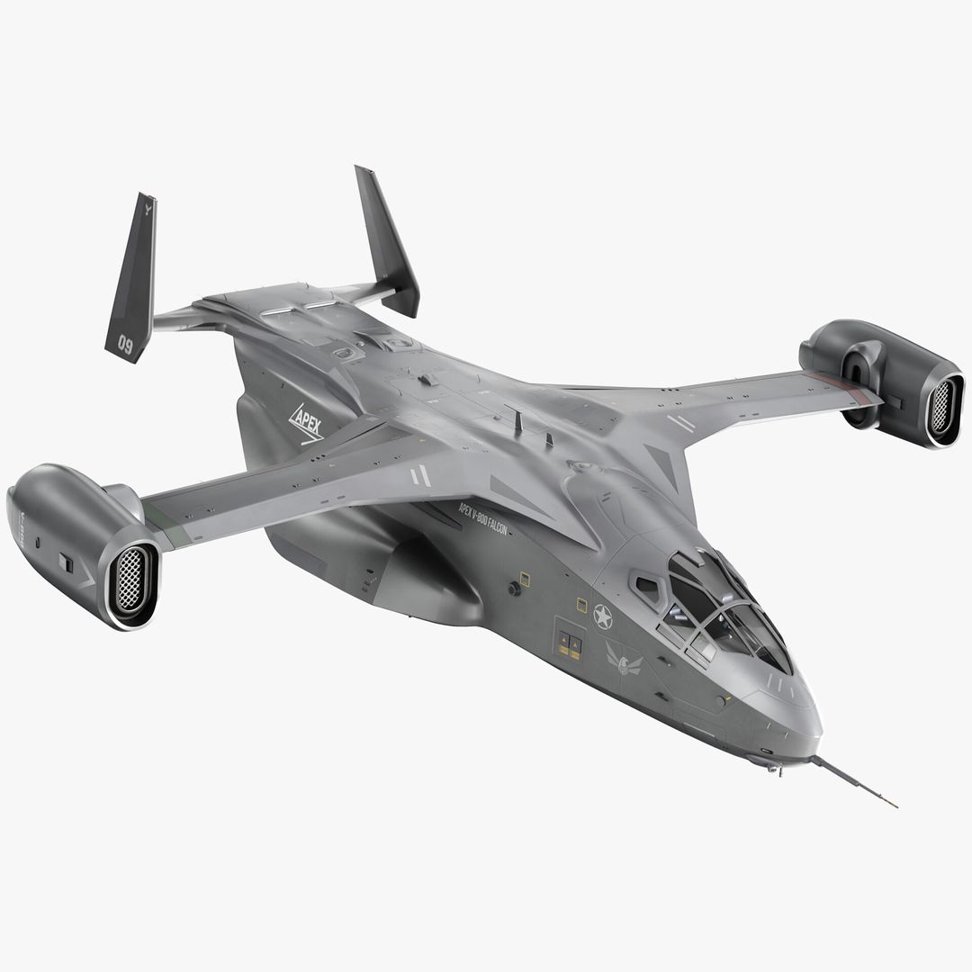 Sci Fi Dropship PBR 3D Asset