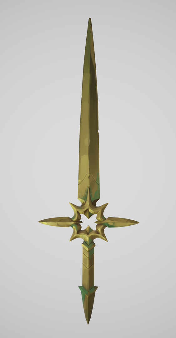 Sun Sword - Handpainted prop