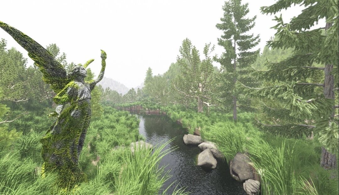 Angel in the woods