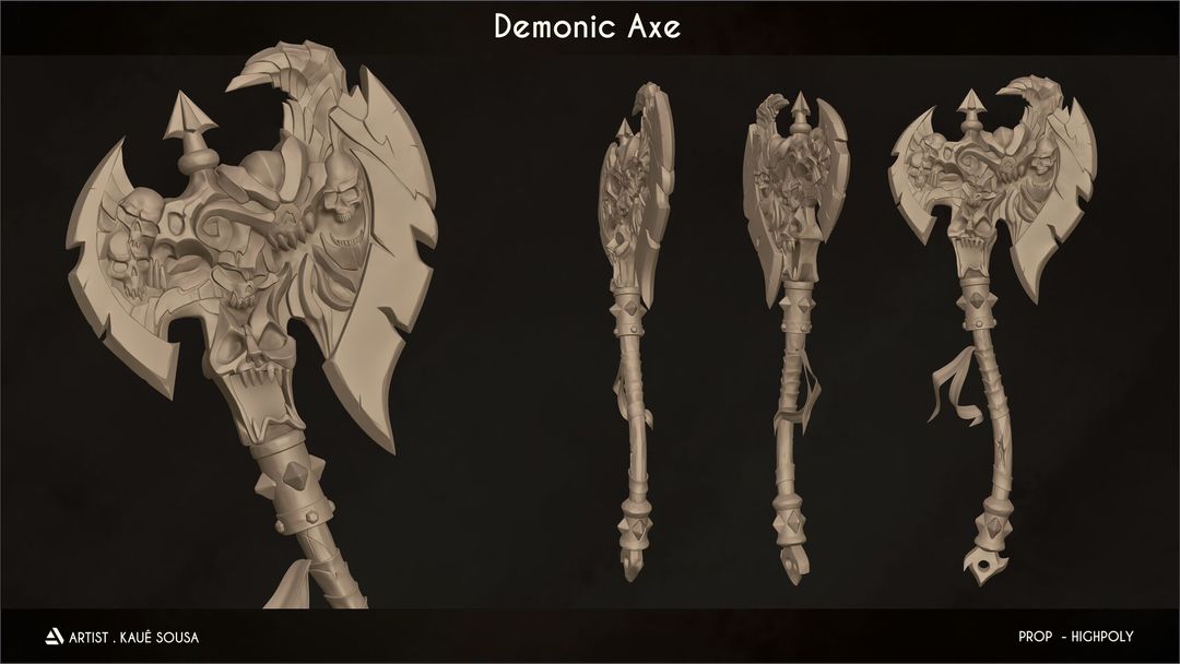 Demonic Axe - Concept Artist Arthur Malagon