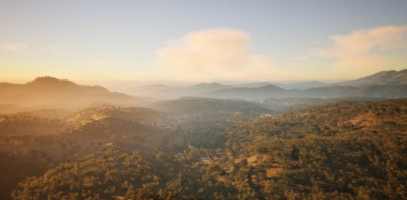 Unreal 5 130 km terrain