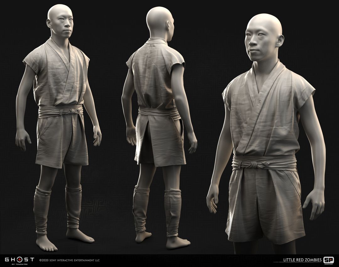 GHOST OF TSUSHIMA - PEDESTRAIN MALE OUTFIT
