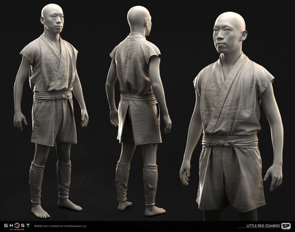 GHOST OF TSUSHIMA - PEDESTRAIN MALE OUTFIT
