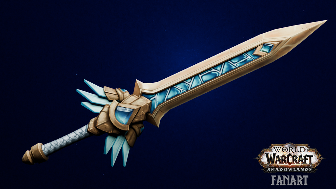 Sword World of Warcraft - Fanart - handpainted by FERNANDO B.